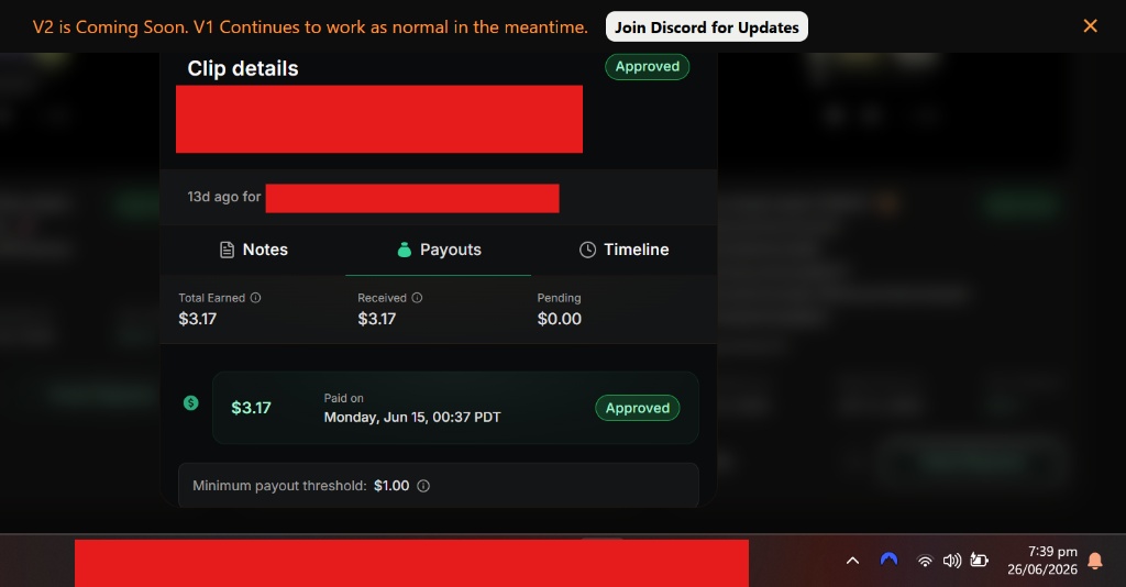 Whop payout