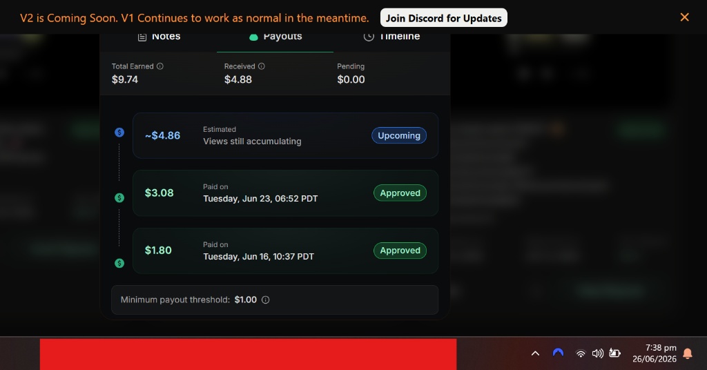 Whop payout